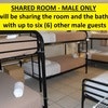 Bed in 7-bed Male Dormitory Room Standard