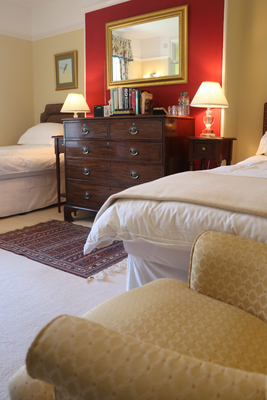 Camellia double occupancy twin beds with ensuite shower room 