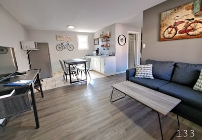 1 Queen, Bunk Bed, Sleeper Sofa, Full Kitchen