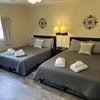 2 Queen beds with Futon and Private Bathroom - Room Only